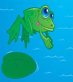 Diving Animal from a Leaf