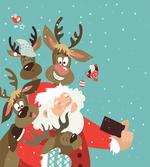 Reindeer Buddies Selfie artwork