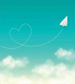 Paper Plane and Heart artwork