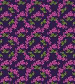 Retro Style Violet Flora