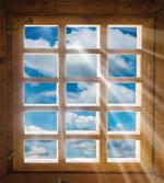 Window with Sunbeams