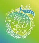 Vibrant Ombre Text on Lemon