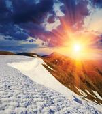 Snowy Sunny Mountains