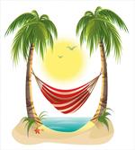 Hammock Between Palms artwork