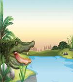 Palms Crocodiles Humor