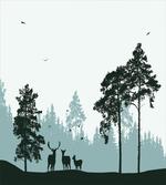Forest Silhouette Art