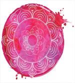 Pink Watercolor Mandala
