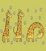 Illustration of Giraffes artwork