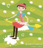 Girl on an Arrow