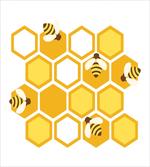Geometric Honeycomb Bees