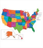 USA Map with States