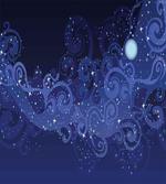 Abstract Starry Night Moon