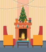 Cartoon Xmas Interior artwork