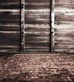 Brick Floor Wooden Wall