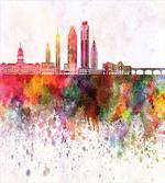Watercolor Buildings Blots