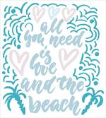 Wavy Lines Nautical Love