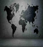 World Map on Wall