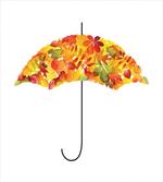 Abstract Umbrella Fall Leaves