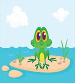 Nursery Cartoon Animal Scene