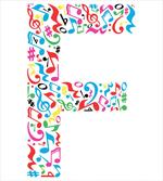 Music Notes Capital F
