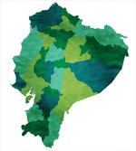 Green Tones Political Map
