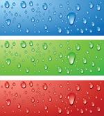 Water Drops on a Plastic