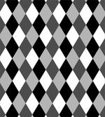 Black and White Rhombus