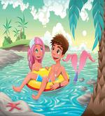 Cartoon Tropical Love artwork