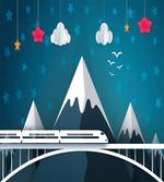 Cartoon Style Mountains