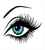 Azure Blue Glance Cartoon