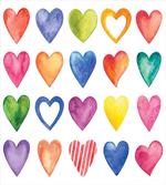 Watercolor Heart Romance