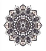 Oriental Mandala Yoga Motif