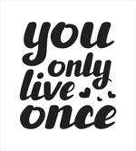 You Only Live Once Words