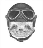 Biker Hipster Animal