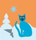 Cat with Raccoon Mask artwork