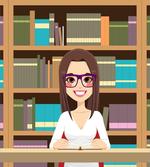Student Girl Reading Book
