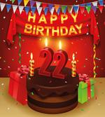 Cake Candles Cheerful