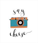 Say Cheese Lettering Photo