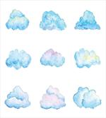 Cartoon Fluffy Clouds artwork