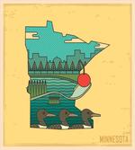 Mosaic Design State Map artwork