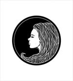 Art Nouveau Sad Girl artwork