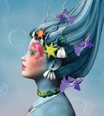 Woman Oceanic Hairstyle