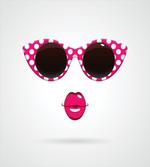 Polka Dot Cat Eye Sunglasses