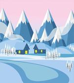 Winter Landscape Cottages