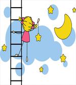 Girl Ladder with Star