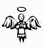 Sketch Style Christmas Angel