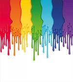 Rainbow Colored Paint