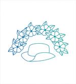 Cowboy Hat and Flower Wreath artwork