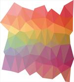 Retro Rainbow Colors Poly