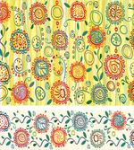 Circles Leaves Abstact